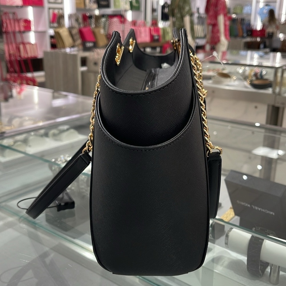 Michael Kors MICHAEL KORS 
Jet Set Lg Saffiano Leather Shoulder Tote
Black
NWT - Picture 16 of 16